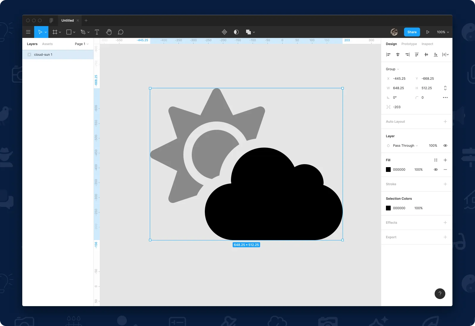 A duotone icon's .svg file open in Sketch
